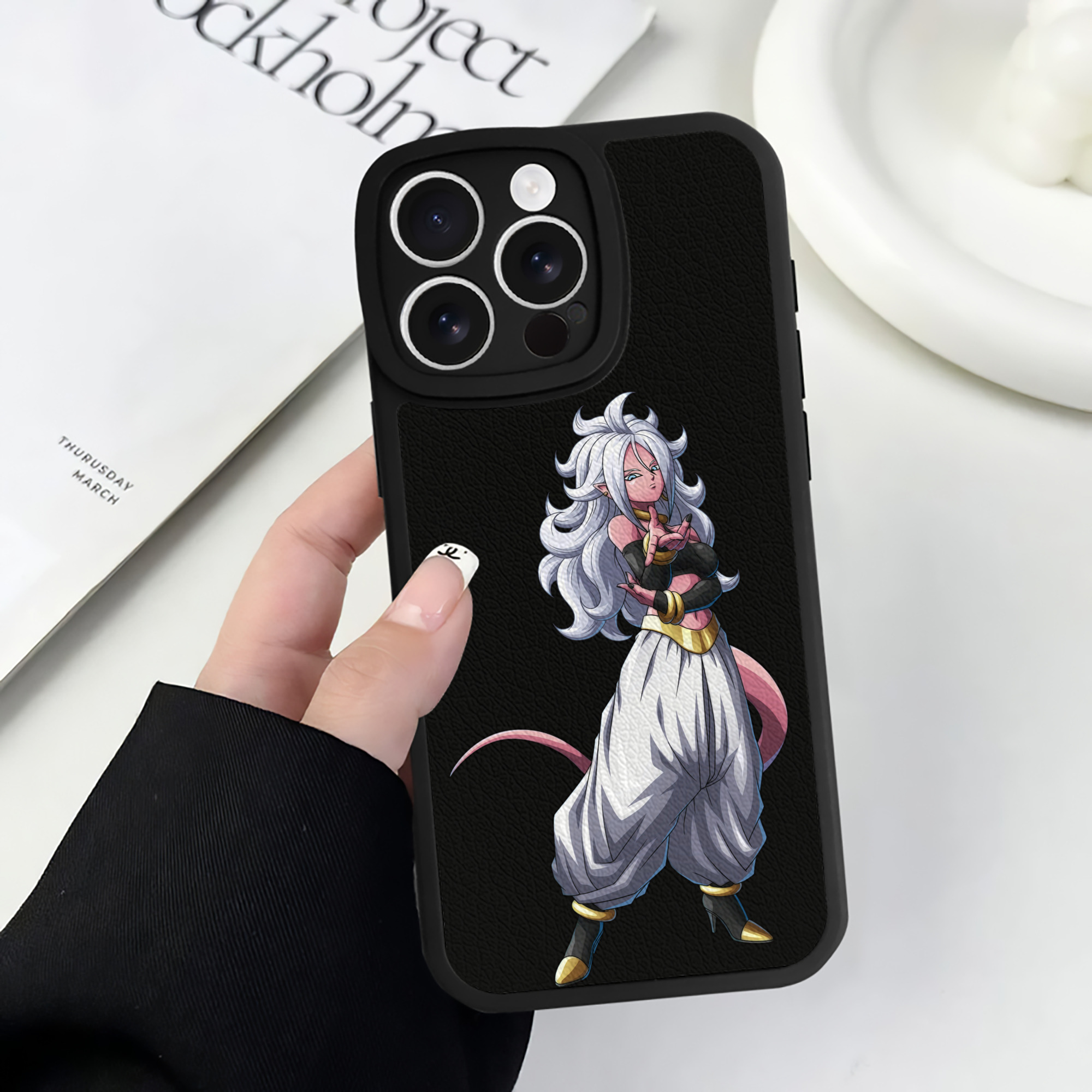（画像用） ドラゴンボール DRAGON BALL 【iPhone 16シリーズ対応】シリコンスマホケース（レザー調） 材質：シリコン